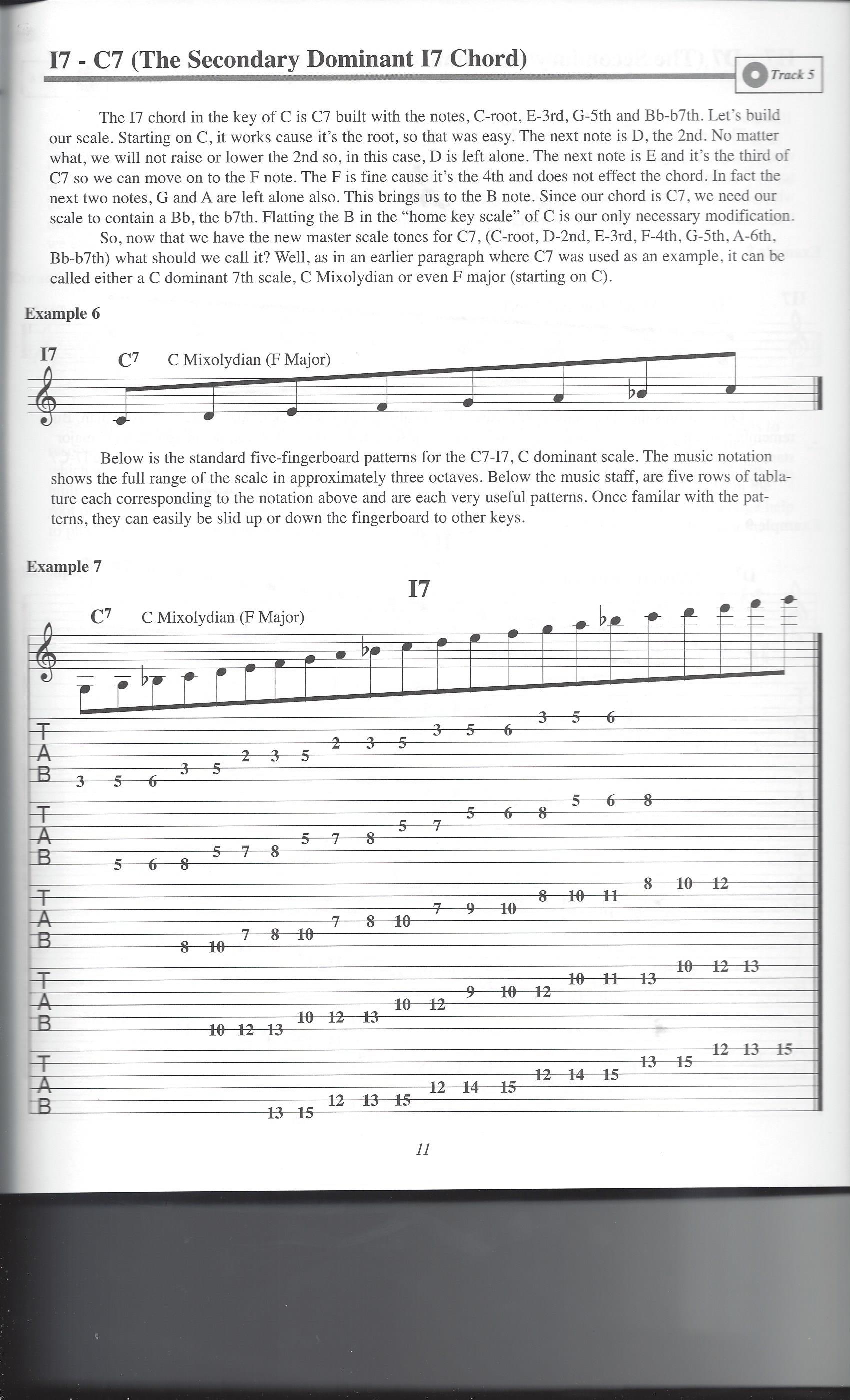 一级属七：一级 Mixolydian
