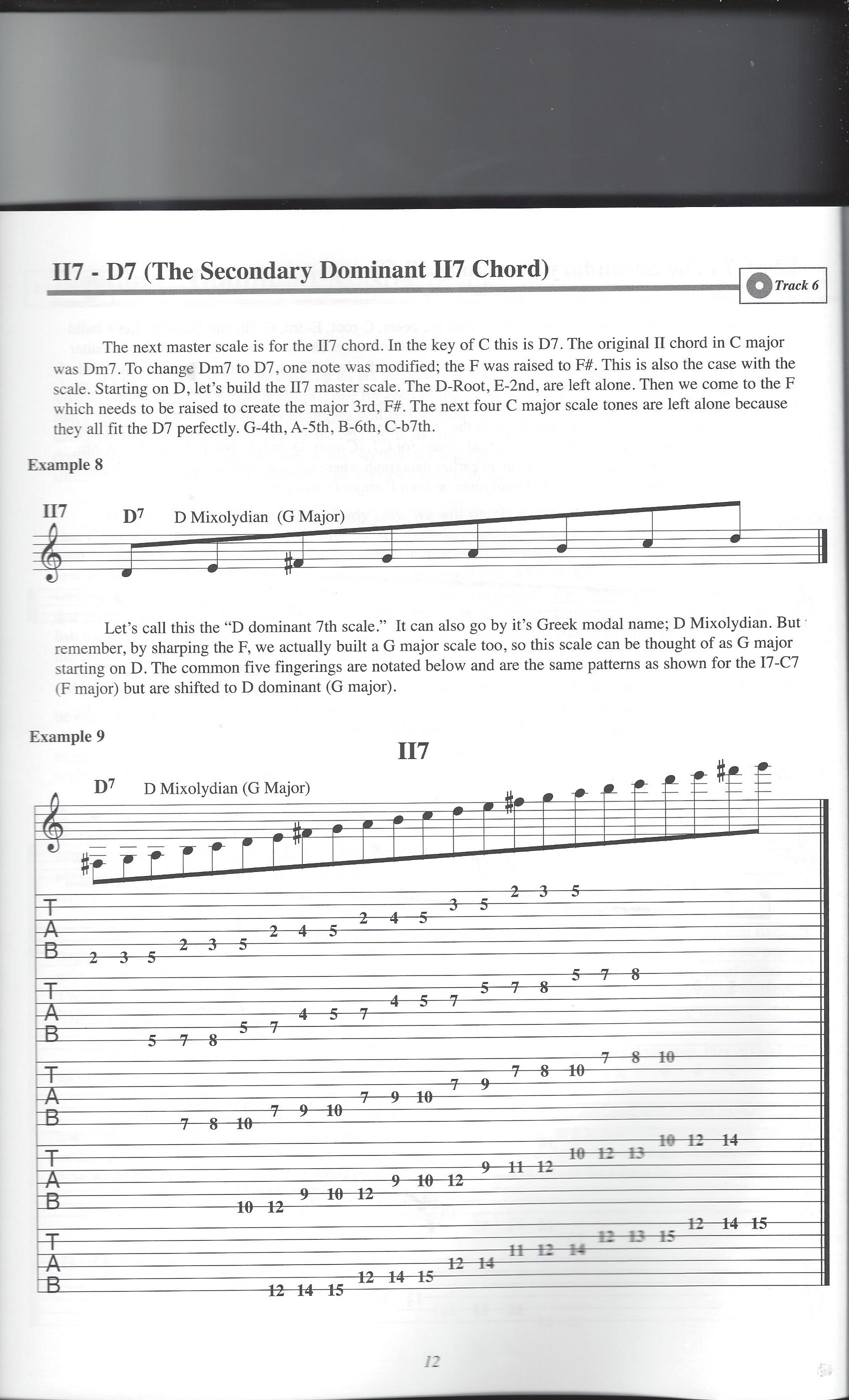 二级属七：二级 Mixolydian