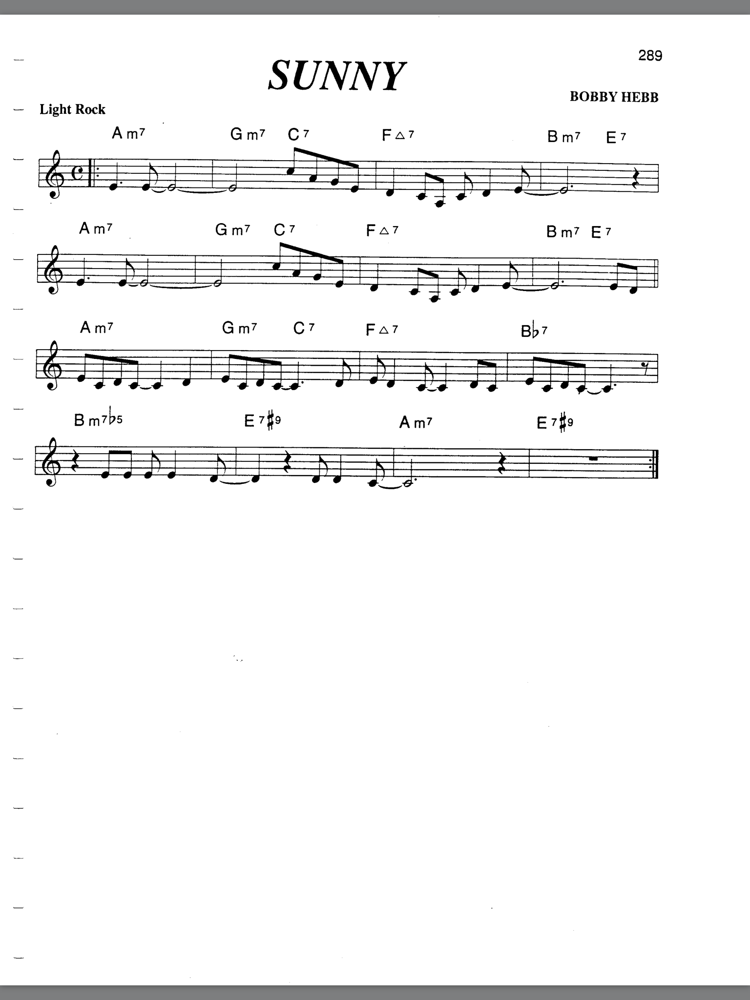 【Standard】Sunny资料与分析